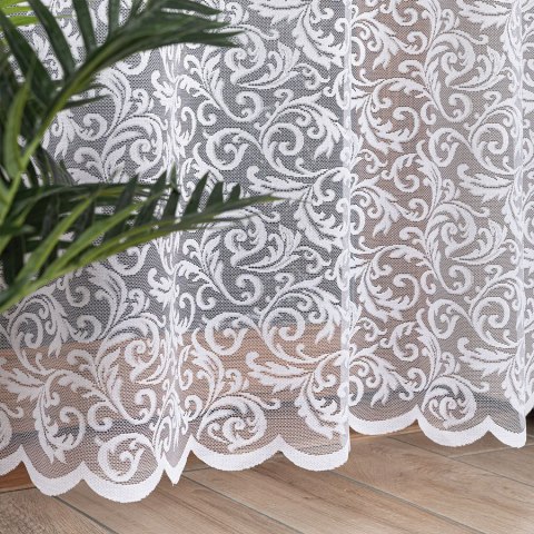 KATARZYNA Firanka żakardowa gotowa, 250x140cm, kolor biały 022701/FBP/001/140250/1 KATARZYNA Firanka żakardowa gotowa, 250x140cm, kolor biały 022701/FBP/001/140250/1