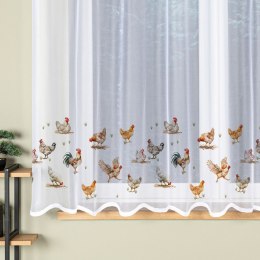 KURY Firanka gotowa na prosto,170x160cm, kolor biały P00298/FBP/001/160170/1