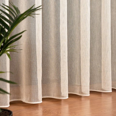 MALIA Firana fantazyjna z ołowianką, wys. 300cm, kolor 004 kremowy 578039/OLO/004/000300/1