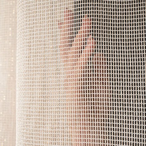 MALIA Firana fantazyjna z ołowianką, wys. 300cm, kolor 004 kremowy 578039/OLO/004/000300/1