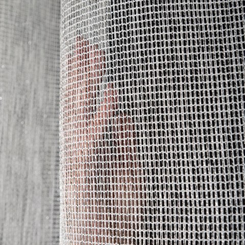 MALIA Firana fantazyjna z ołowianką, wys. 300cm, kolor 006 szary 578039/OLO/006/000300/1