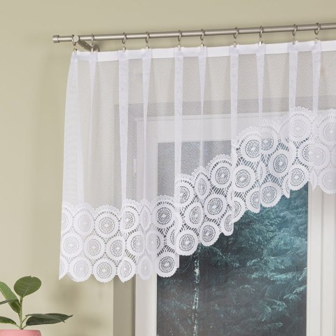 MALWINA Firanka żakardowa gotowa, 80x310cm, kolor biały 018535/FBL/001/310080/1 MALWINA Firanka żakardowa gotowa, 80x310cm, kolor biały 018535/FBL/001/310080/1