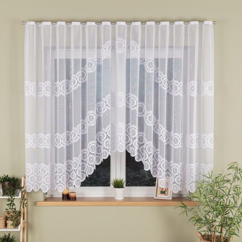 MALWINA Firanka z oczkami tkanymi, 160x410cm, kolor biały 018535/FBL/001/410160/1 MALWINA Firanka z oczkami tkanymi, 160x410cm, kolor biały 018535/FBL/001/410160/1
