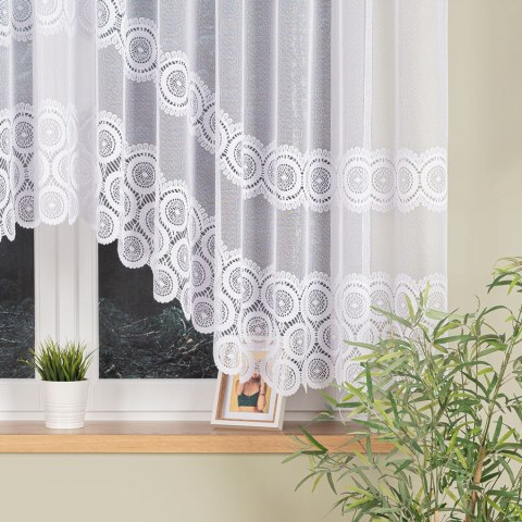 MALWINA Firanka z oczkami tkanymi, 160x410cm, kolor biały 018535/FBL/001/410160/1 MALWINA Firanka z oczkami tkanymi, 160x410cm, kolor biały 018535/FBL/001/410160/1