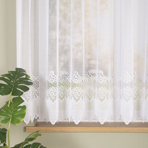 MODESTA Firanka żakardowa gotowa, 160x400cm, kolor biały 017173/FBP/001/400160/1 MODESTA Firanka żakardowa gotowa, 160x400cm, kolor biały 017173/FBP/001/400160/1