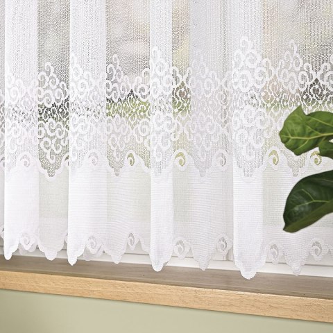 MODESTA Firanka żakardowa gotowa, 160x400cm, kolor biały 017173/FBP/001/400160/1 MODESTA Firanka żakardowa gotowa, 160x400cm, kolor biały 017173/FBP/001/400160/1