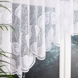 NORA Firanka żakardowa gotowa, 100x300cm, kolor biały 023097/FBL/001/300100/1