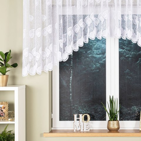 NORA Firanka żakardowa gotowa, 100x400cm, kolor biały 023097/FBL/001/400100/1 NORA Firanka żakardowa gotowa, 100x400cm, kolor biały 023097/FBL/001/400100/1
