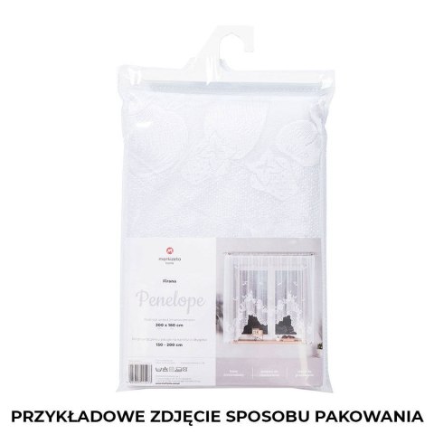PENELOPE Firanka żakardowa gotowa, 160x400cm, kolor biały 002691/FBL/001/400160/1 PENELOPE Firanka żakardowa gotowa, 160x400cm, kolor biały 002691/FBL/001/400160/1