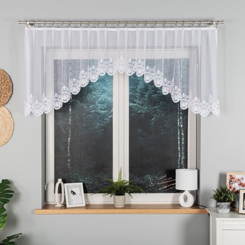 ŻANETA Firanka żakardowa gotowa, 80x320cm, kolor biały 181043/FBL/001/320080/1 ŻANETA Firanka żakardowa gotowa, 80x320cm, kolor biały 181043/FBL/001/320080/1