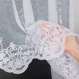 ŻANETA Firanka żakardowa gotowa,  80x320cm, kolor biały 181043/FBL/001/320080/1