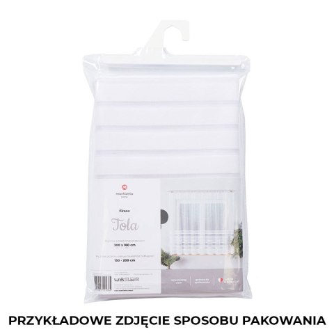 ŻANETA Firanka żakardowa gotowa, 80x320cm, kolor biały 181043/FBL/001/320080/1 ŻANETA Firanka żakardowa gotowa, 80x320cm, kolor biały 181043/FBL/001/320080/1
