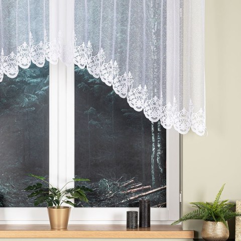 ŻANETA Firanka żakardowa gotowa, 105x400cm, kolor biały 181043/FBL/001/400105/1 ŻANETA Firanka żakardowa gotowa, 105x400cm, kolor biały 181043/FBL/001/400105/1