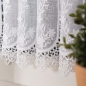 Zazdrostka haftowana panelowa na batyście, wys. 75cm, kolor biały 015589/420/001/000075/1