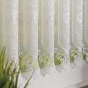 Zazdrostka haftowana panelowa na batyście, wys. 90cm, kolor biały 093003/388/001/000090/1