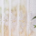Zazdrostka żakardowa ze wzorem pasowym, wys. 70cm, kolor biały 360990/000/001/000070/1