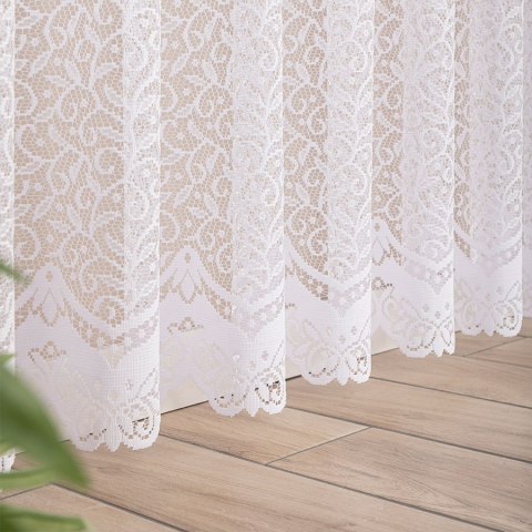 BOGUMIŁA Firanka z oczkami tkanymi, 250x300cm, kolor biały 004542/FBP/001/300250/1 BOGUMIŁA Firanka z oczkami tkanymi, 250x300cm, kolor biały 004542/FBP/001/300250/1
