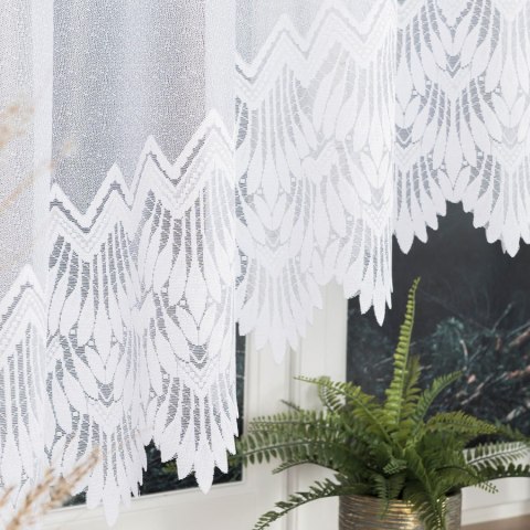 FELICJA Firanka żakardowa gotowa ze wzorem na samym dole, 160x350cm, kolor biały 018989/FBL/001/350160/ FELICJA Firanka żakardowa gotowa ze wzorem na samym dole, 160x350cm, kolor biały 018989/FBL/001/350160/