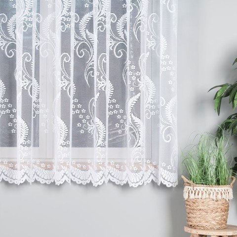 Firanka żakardowa ze wzorem po całości, wys. 180cm, kolor biały 019245/000/001/000180/1 Firanka żakardowa ze wzorem po całości, wys. 180cm, kolor biały 019245/000/001/000180/1