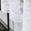 Firanka żakardowa ze wzorem po całości, wys. 180cm, kolor biały 019245/000/001/000180/1