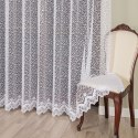 Firanka żakardowa ze wzorem po całości, wys. 220cm, kolor biały 004542/000/001/000220/1