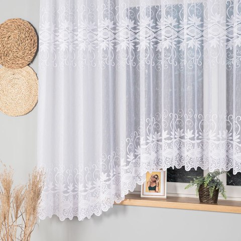 JOWITA Firanka żakardowa gotowa, pasowa, 180x520cm, kolor biały 018960/FBL/001/520180/1 JOWITA Firanka żakardowa gotowa, pasowa, 180x520cm, kolor biały 018960/FBL/001/520180/1