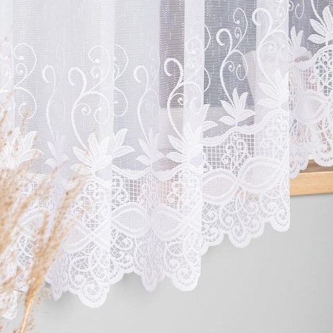 JOWITA Firanka żakardowa gotowa, pasowa, 180x520cm, kolor biały 018960/FBL/001/520180/1 JOWITA Firanka żakardowa gotowa, pasowa, 180x520cm, kolor biały 018960/FBL/001/520180/1