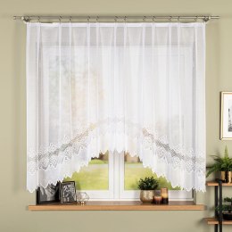 MODESTA Firanka żakardowa gotowa, 150x250cm, kolor biały 017173/FBL/001/250150/1
