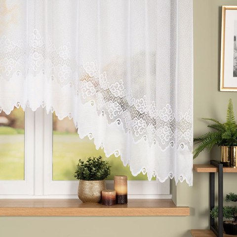 MODESTA Firanka żakardowa gotowa, 150x250cm, kolor biały 017173/FBL/001/250150/1 MODESTA Firanka żakardowa gotowa, 150x250cm, kolor biały 017173/FBL/001/250150/1
