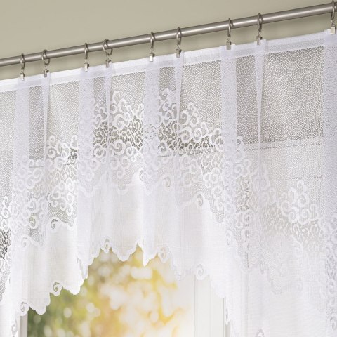MODESTA Firanka żakardowa gotowa, 80x250cm, kolor biały 017173/FBL/001/250080/1 MODESTA Firanka żakardowa gotowa, 80x250cm, kolor biały 017173/FBL/001/250080/1