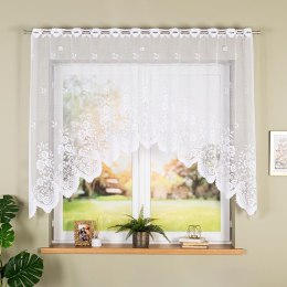 SARA Firanka z oczkami tkanymi, 140x300cm, kolor biały 044330/FBL/001/300140/1