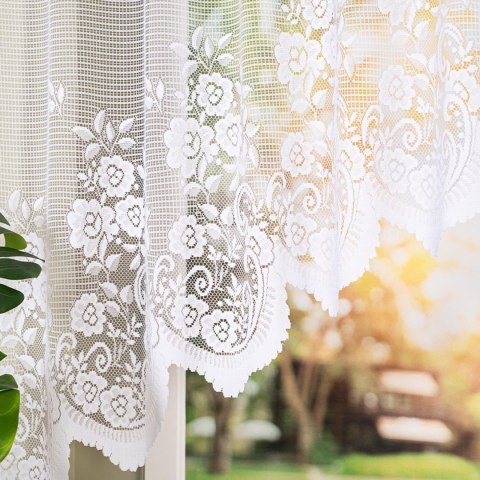 SARA Firanka z oczkami tkanymi, 140x300cm, kolor biały 044330/FBL/001/300140/1