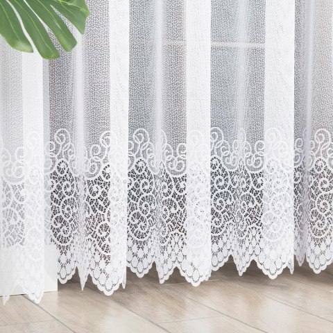 VIOLETTA Firanka żakardowa gotowa,250x300cm, kolor biały 001539/FBL/001/300250/1 VIOLETTA Firanka żakardowa gotowa,250x300cm, kolor biały 001539/FBL/001/300250/1