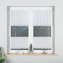 Zazdrostka haftowana ze wzorem pasowym, wys. 40cm, kolor biały 044715/000/001/000040/1