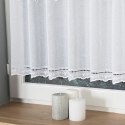 Zazdrostka haftowana ze wzorem pasowym, wys. 40cm, kolor biały 044715/000/001/000040/1