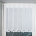 Zazdrostka haftowana ze wzorem pasowym, wys. 60cm, kolor biały 044715/000/001/000060/1