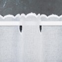 Zazdrostka haftowana ze wzorem pasowym, wys. 60cm, kolor biały 044715/000/001/000060/1
