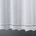 Zazdrostka haftowana ze wzorem pasowym, wys. 90cm, kolor biały 044715/000/001/000090/1