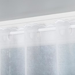 Zazdrostka haftowana ze wzorem pasowym, wys. 90cm, kolor biały 044715/000/001/000090/1