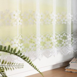 Zazdrostka żakardowa ze wzorem pasowym, wys. 50cm, kolor biały 356420/000/001/000050/1