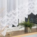 FELICJA Firanka żakardowa gotowa ze wzorem na samym dole, 160x600cm, kolor biały 018989/FBL/001/600160/