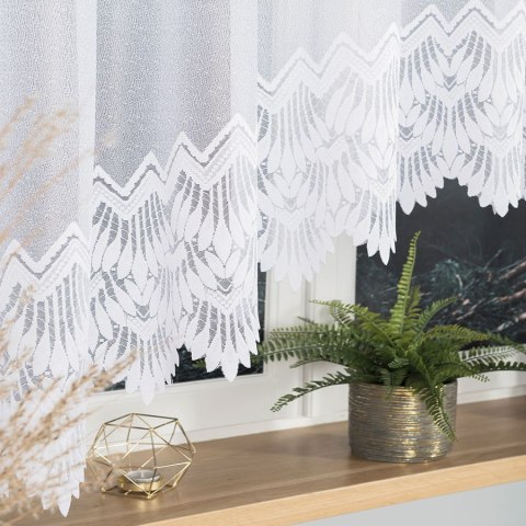 FELICJA Firanka żakardowa gotowa ze wzorem na samym dole, 160x600cm, kolor biały 018989/FBL/001/600160/ FELICJA Firanka żakardowa gotowa ze wzorem na samym dole, 160x600cm, kolor biały 018989/FBL/001/600160/