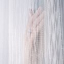 Firanka fantazyja ze srebną, błyszczącą nitką, wys. 300cm, kolor biały 001238/OLO/001/000300/1