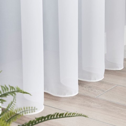 Firanka fantazyjna z ołowianką, wys. 300cm, kolor biały 031671/OLO/001/000300/1