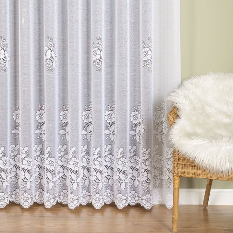 Firanka żakardowa, pasowa, wys. 250cm, kolor biały 361740/000/001/000250/1 Firanka żakardowa, pasowa, wys. 250cm, kolor biały 361740/000/001/000250/1