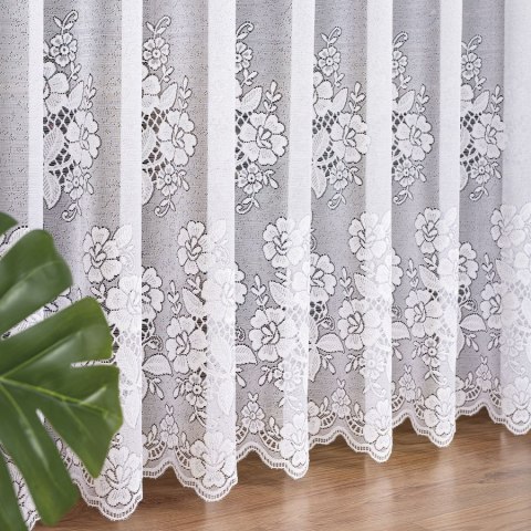 Firanka żakardowa, pasowa, wys. 250cm, kolor biały 361740/000/001/000250/1 Firanka żakardowa, pasowa, wys. 250cm, kolor biały 361740/000/001/000250/1