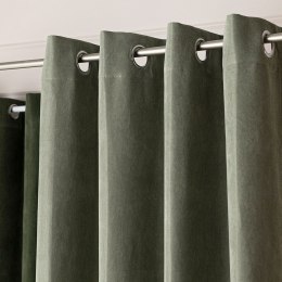 MILAS SOFT Zasłona gotowa na przelotkach, 250x140cm, kolor 016 szarozielony MILAS1/ZGP/016/140250/1