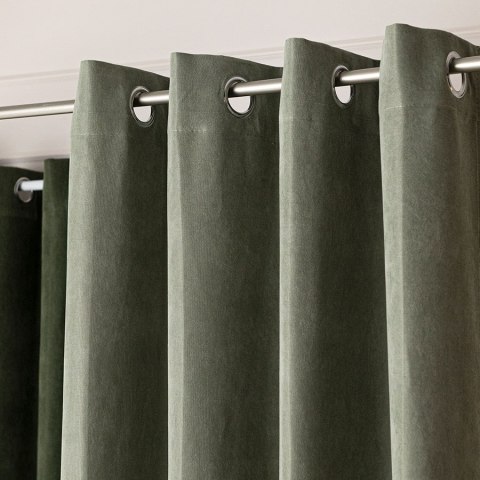 MILAS SOFT Zasłona gotowa na przelotkach, 250x140cm, kolor 016 szarozielony MILAS1/ZGP/016/140250/1 MILAS SOFT Zasłona gotowa na przelotkach, 250x140cm, kolor 016 szarozielony MILAS1/ZGP/016/140250/1