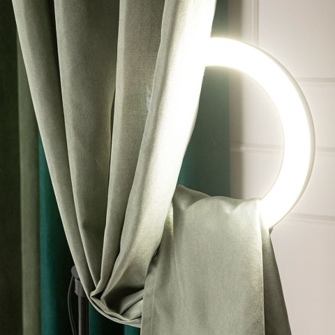 MILAS SOFT Zasłona gotowa na przelotkach, 250x140cm, kolor 016 szarozielony MILAS1/ZGP/016/140250/1 MILAS SOFT Zasłona gotowa na przelotkach, 250x140cm, kolor 016 szarozielony MILAS1/ZGP/016/140250/1
