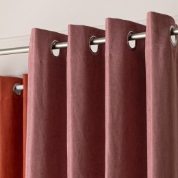 MILAS SOFT Zasłona gotowa na przelotkach, 250x140cm, kolor 019 pudrowy różowy; ciemny MILAS1/ZGP/019/1402